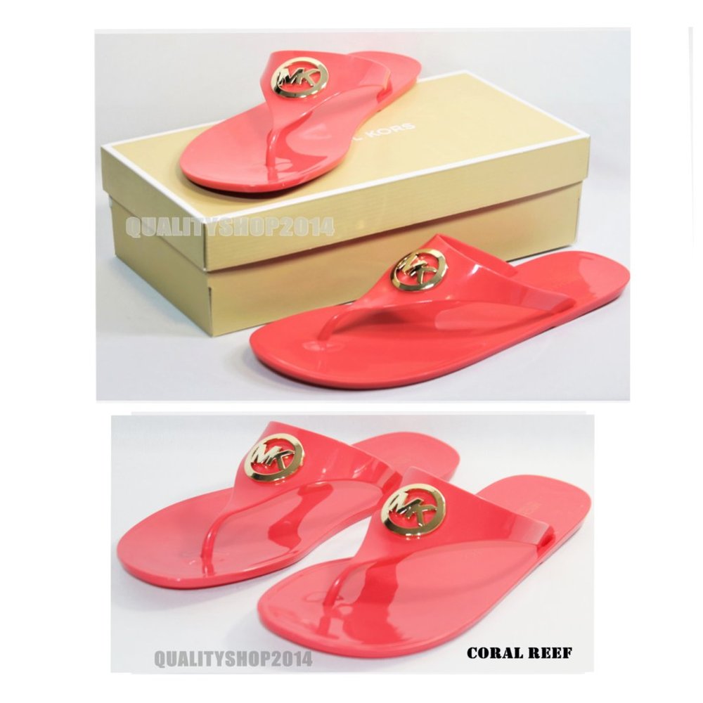 Michael Kors Womens Lillie Jelly Thong Sandals